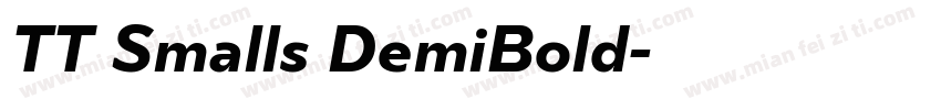 TT Smalls DemiBold字体转换